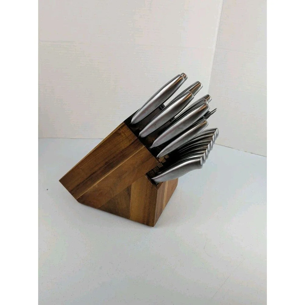 Chicago Cutlery Insignia Stainless Steel Cafe 18-Piece Knife Block Set